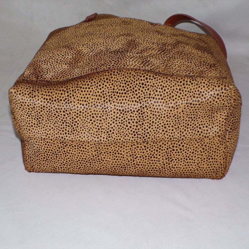 MADEWELL Transport Tote Calf Hair Leopard Bag - Picture 10 of 11